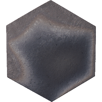 Kuyuri-Hexagon クユリ ヘキサゴン 100×90六角形 KYR-24/K (焼きムラあり)