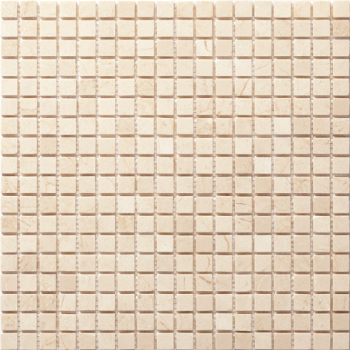 Thin Marble Mosaic シンマーブルモザイク 15角裏メッシュ貼り(マット) TMB-10(B) クレママーフィル
