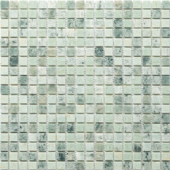 Thin Marble Mosaic シンマーブルモザイク 15角裏メッシュ貼り(マット) TMB-11(B) ミントグリーン