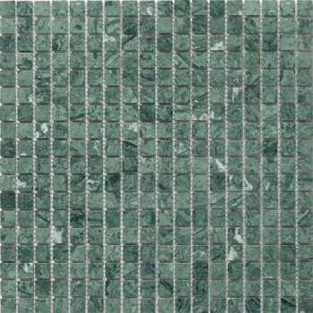 Thin Marble Mosaic シンマーブルモザイク 15角裏メッシュ貼り(マット) TMB-12(B) ダークグリーン