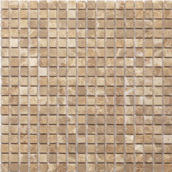 Thin Marble Mosaic シンマーブルモザイク 15角裏メッシュ貼り(マット) TMB-15(B) ライトエンペラドール